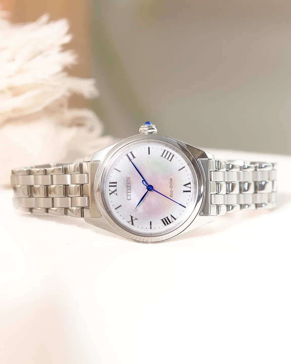 Citizen L Classic White Dial Stainless Steel Bracelet EM1140-80D